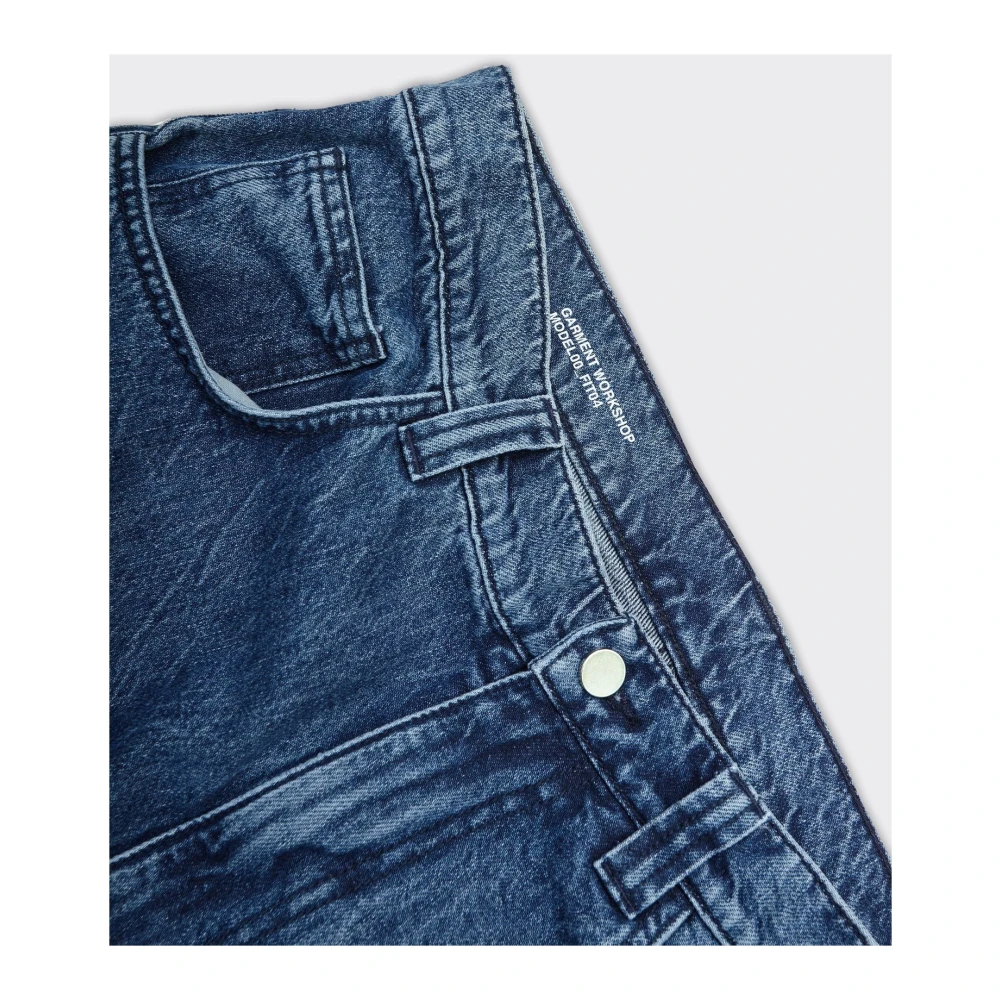 Garment Workshop Blauwe Denim Baggy Jeans Blue Heren
