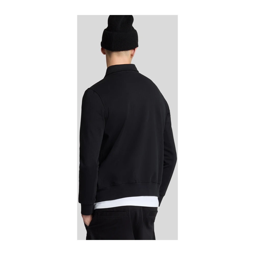 Lyle & Scott Middenlaag Softshell Hybrid Track Jacket Black Heren