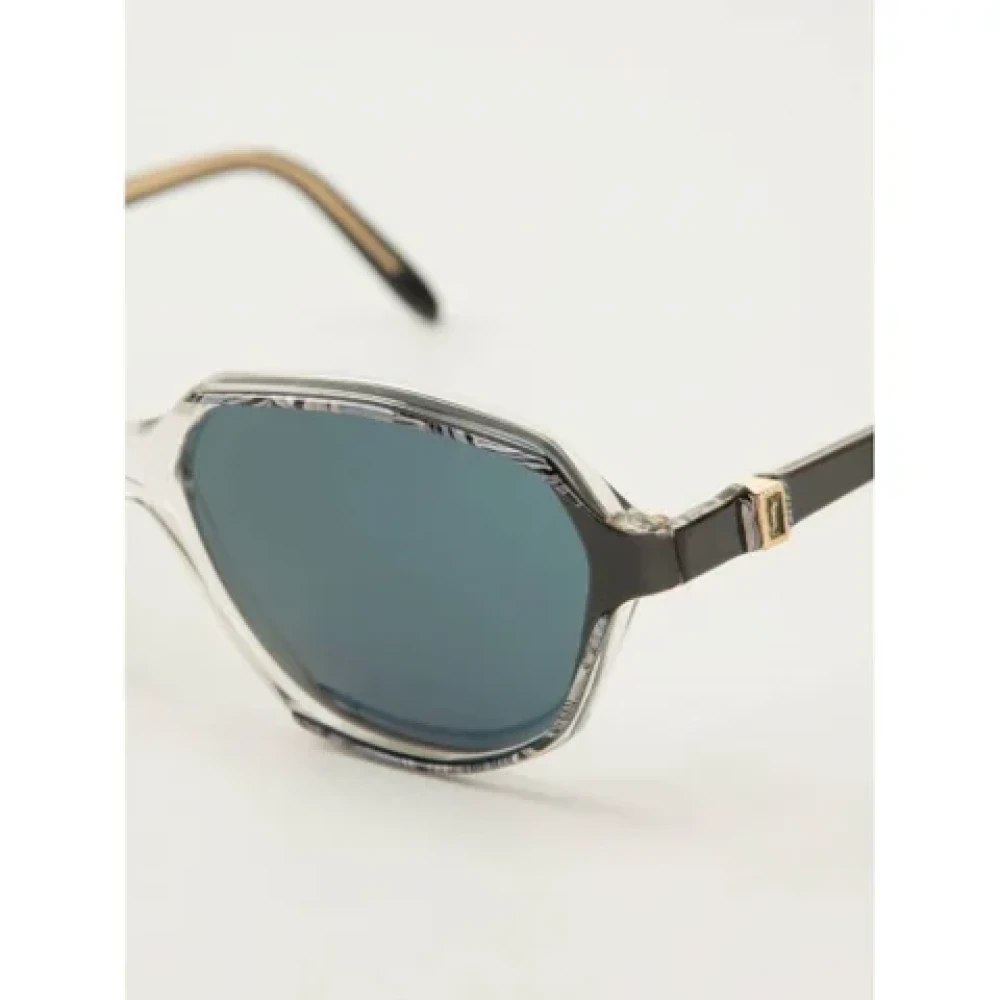 Yves Saint Laurent Vintage Pre-owned Acetate sunglasses Black Dames