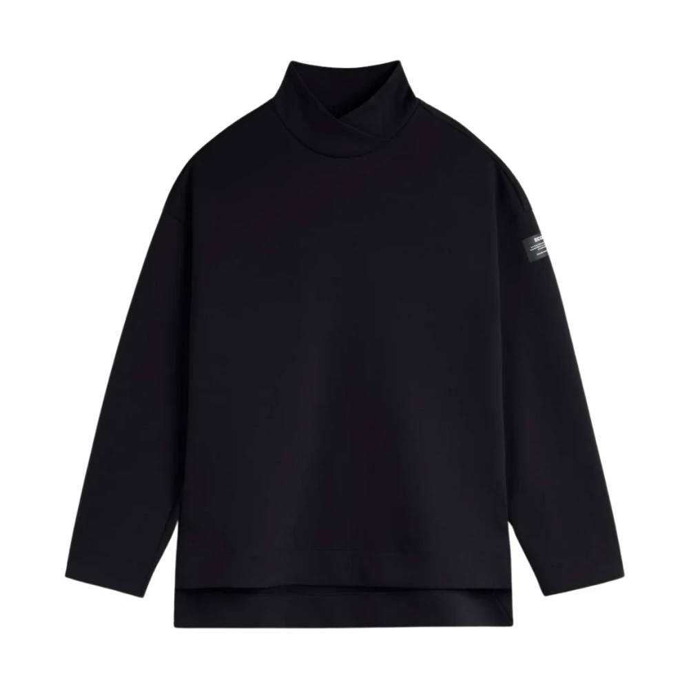 Ecoalf Zwarte sweatshirt voor vrouwen Black Dames
