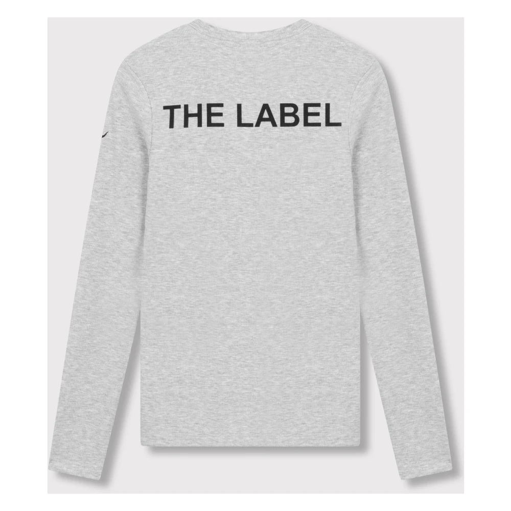 Alix The Label Gebreide ribtop voor dames Gray Dames