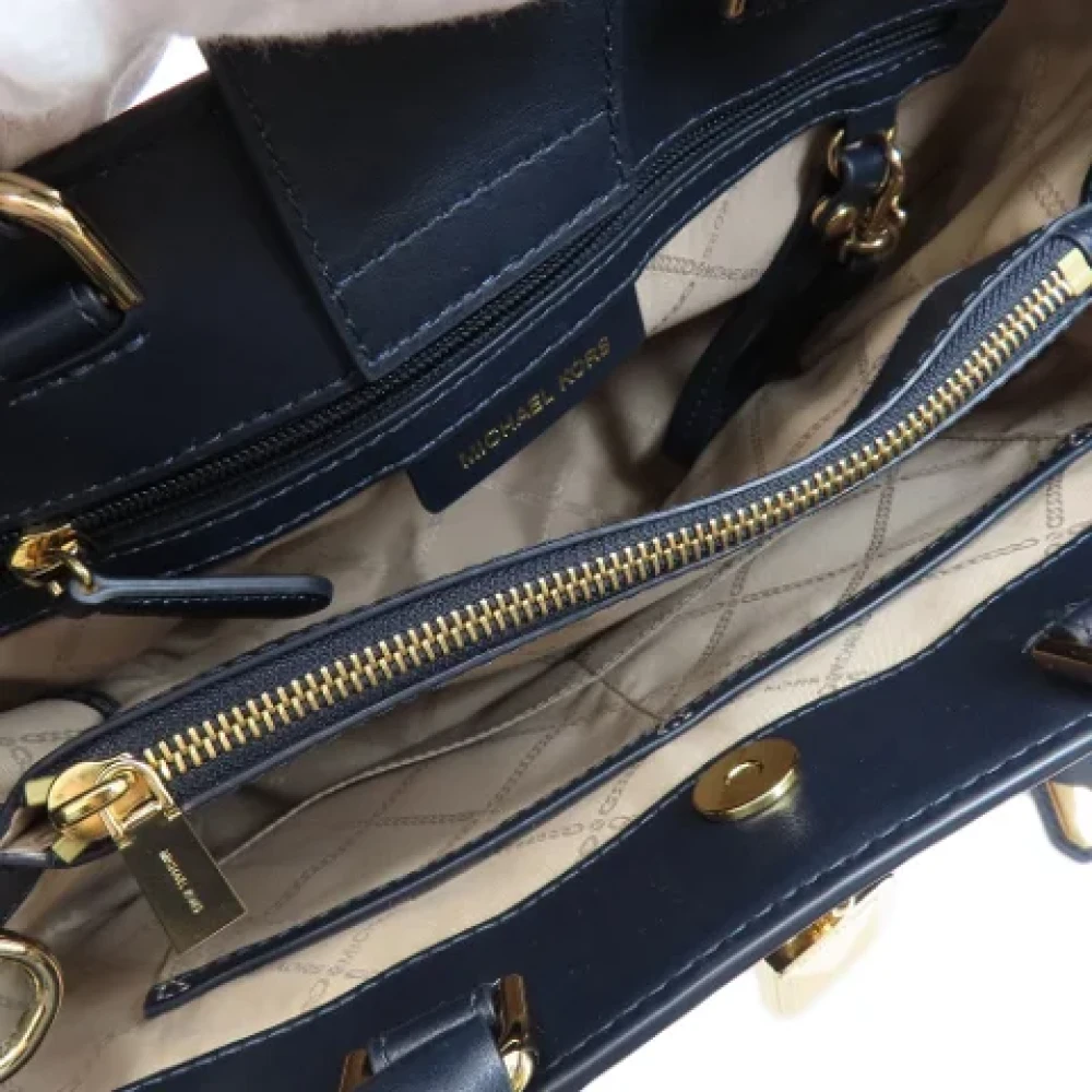 Michael Kors Pre-owned Leather totes Blue Dames