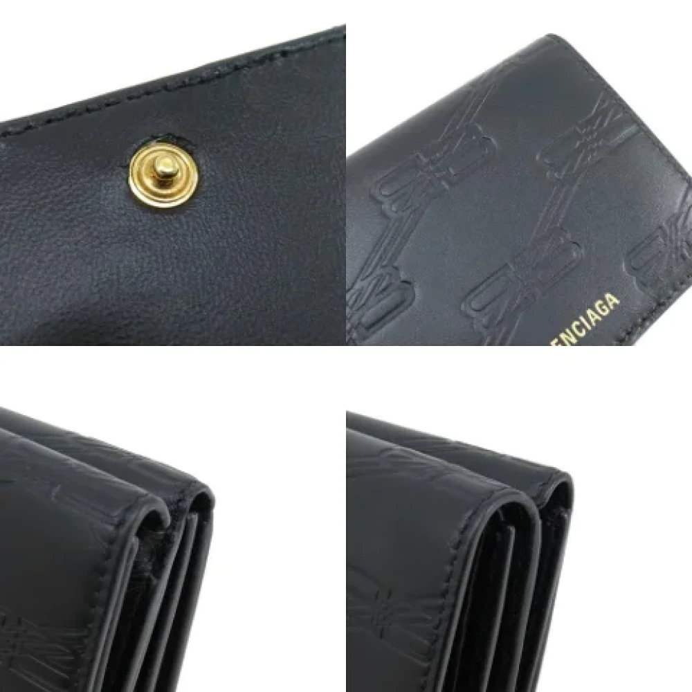 Balenciaga Vintage Pre-owned Leather wallets Black Dames