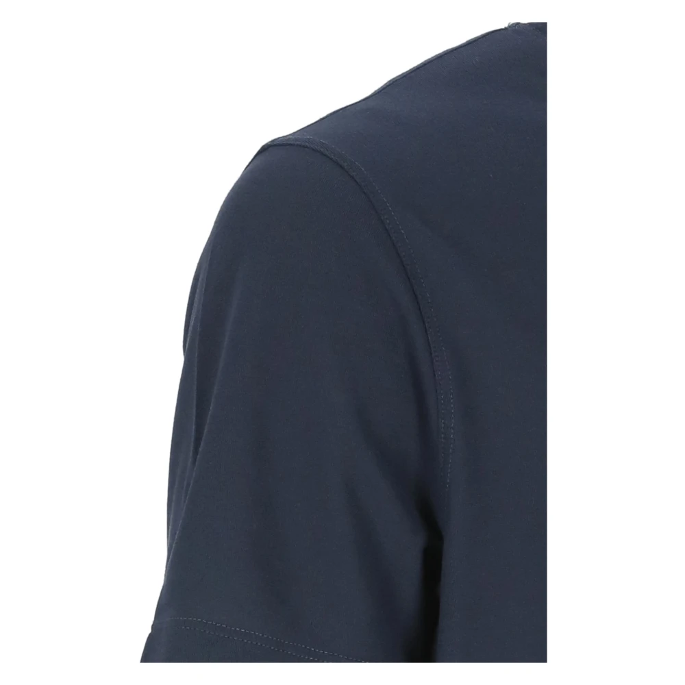 Zanone Blauw Katoenen T-shirt en Polo Blue Heren