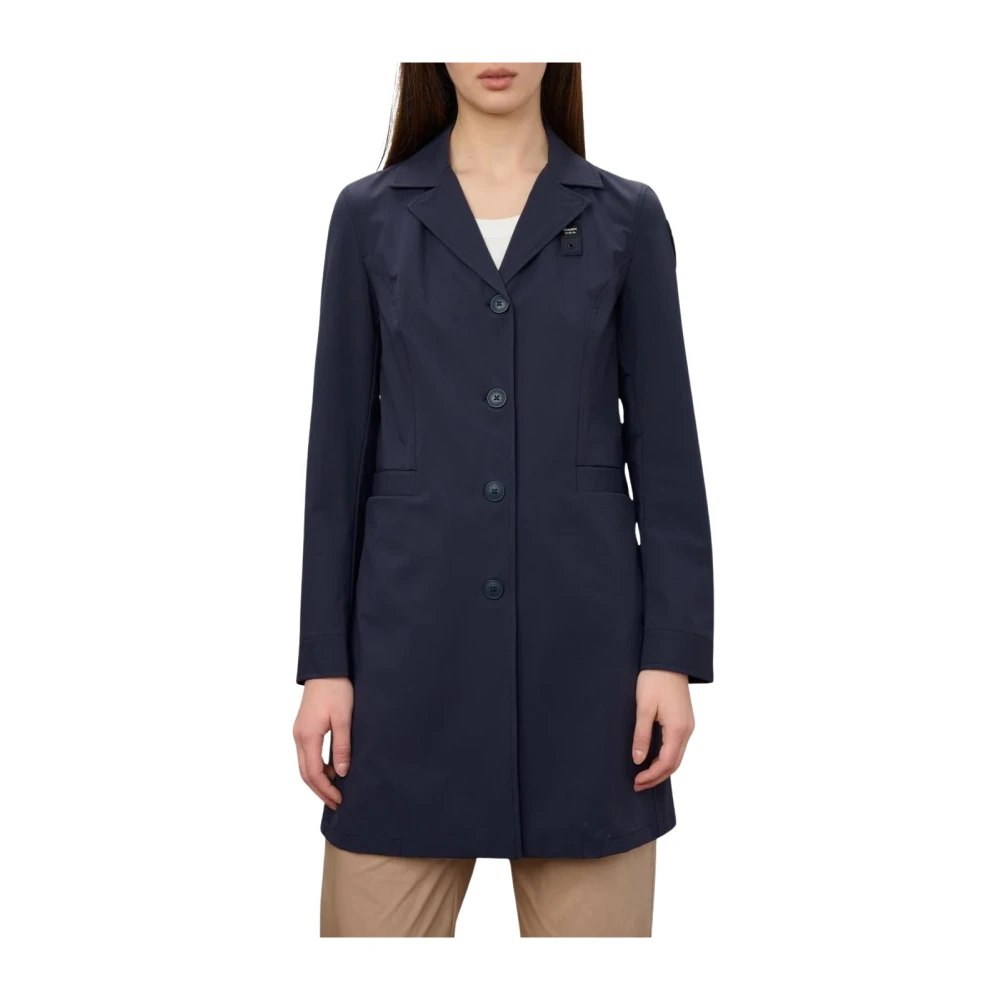 Blauer Vrouw Blauw Jassen Dames, M, Lange Gabardine Parka