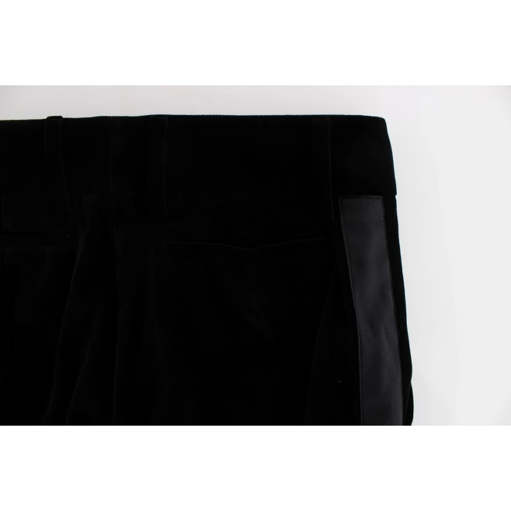 Ermanno Scervino Zwarte Wijde Pijp Zijden Broek Black Dames