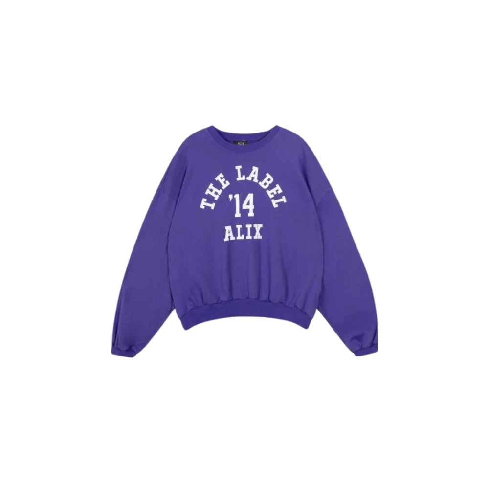 Alix The Label Moderne Comfort Sweater Purple Dames