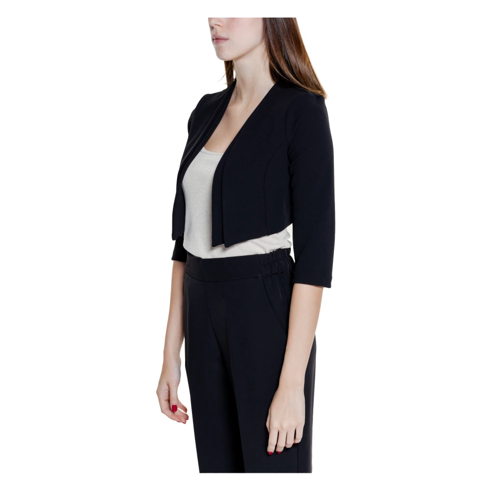 RINASCIMENTO Top met Lange Mouwen en Blote Schouders Black Dames