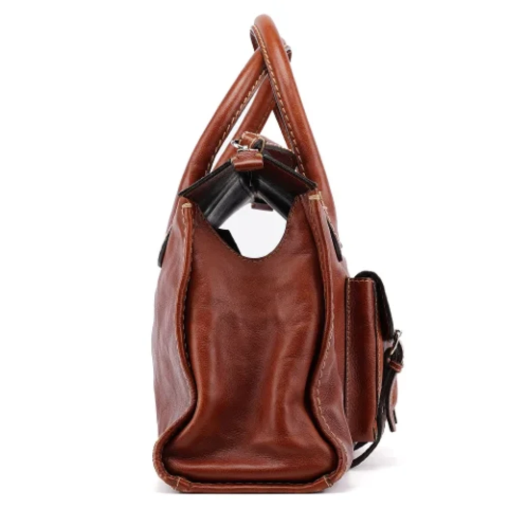 Chloé Pre-owned Leather handbags Brown Dames