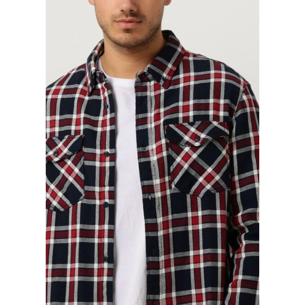 Scotch & Soda Double Face Twill Check Overshirt Multicolor Heren