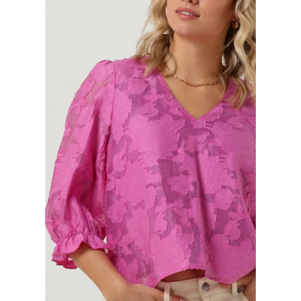 Selected Femme 3 4 Mouw Top Pink Dames