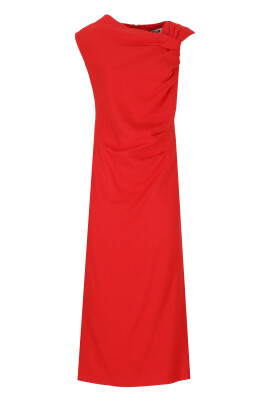 robe-rouge-sans-manches-en-viscose-avec-drape
