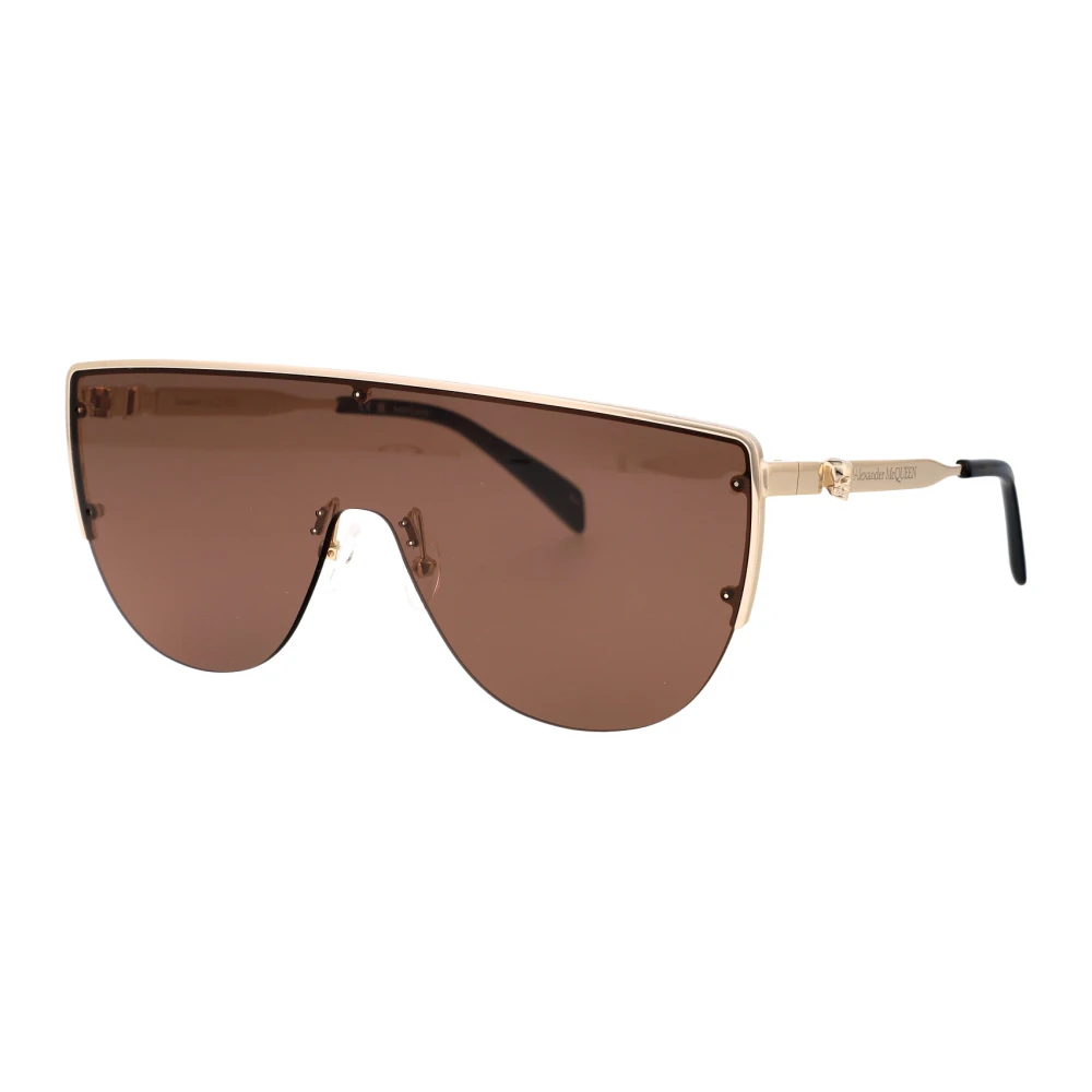 Alexander Mcqueen Men's Brown Sunglasses, One Size, Stylish Sunglasses Am0457s