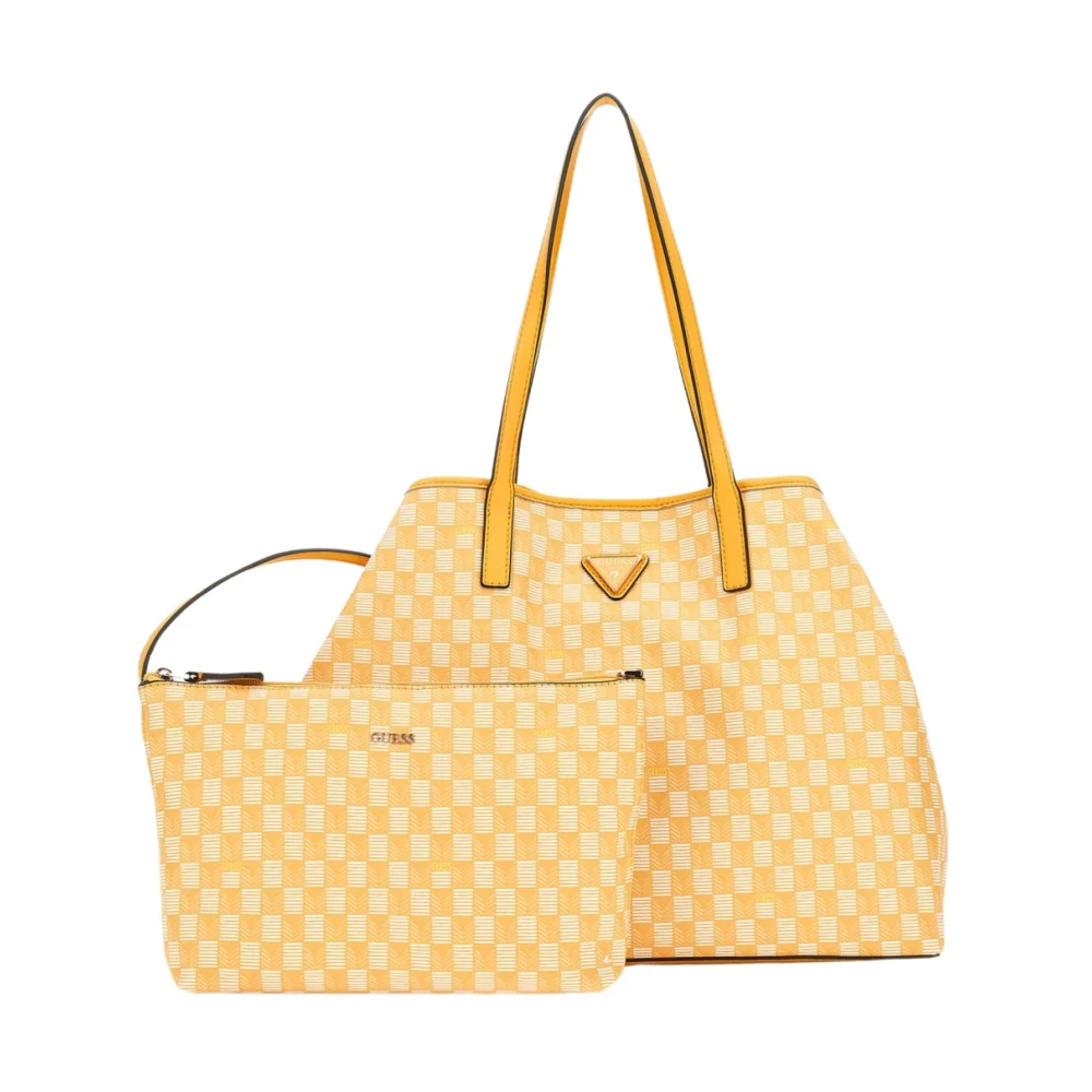 Guess Geometrisch patroon tote tas Yellow Dames