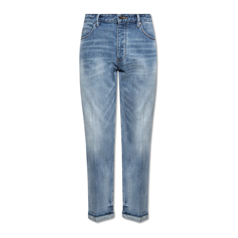 Emporio Armani Blå Loose-Fitting Jeans