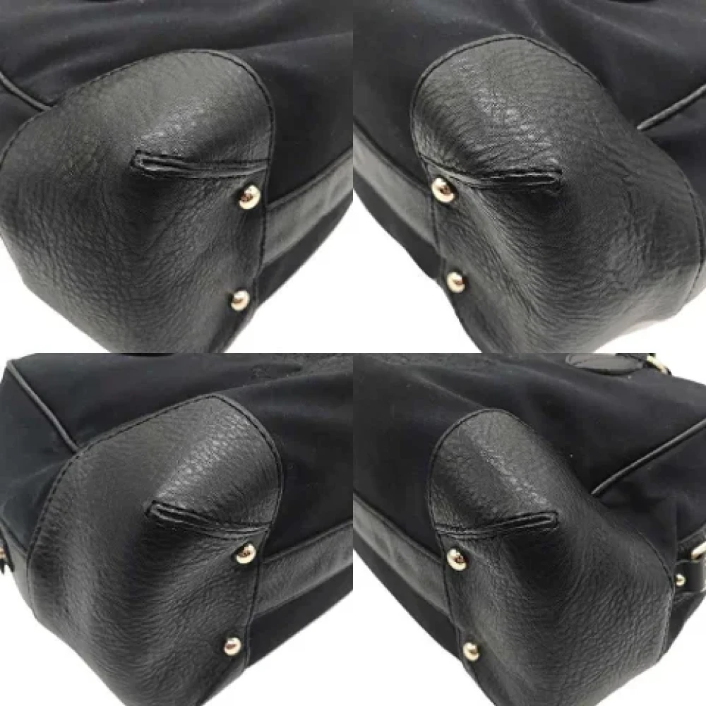 Burberry Vintage Pre-owned Canvas handbags Black Dames