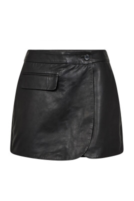 black-leather-wrap-skort
