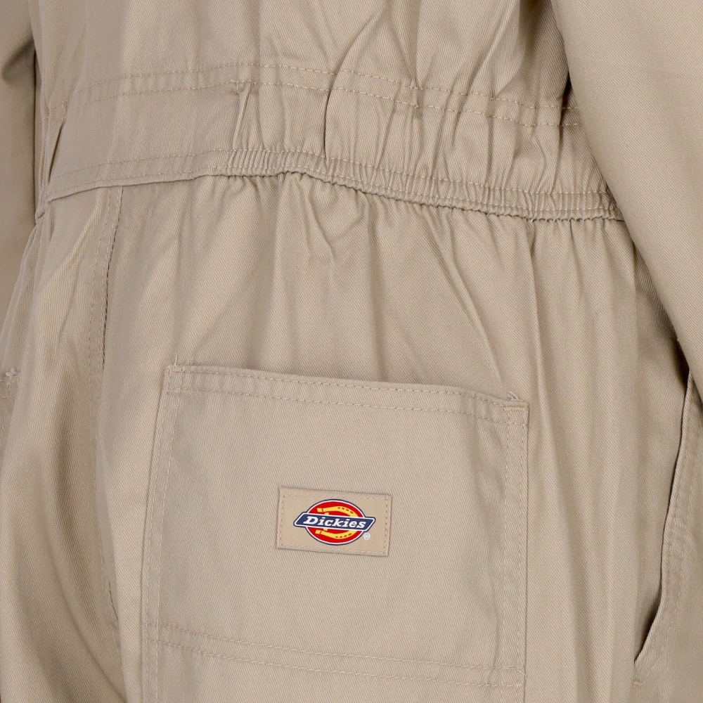 Dickies Woestijnzand Jumpsuit met Ritssluiting Beige Heren