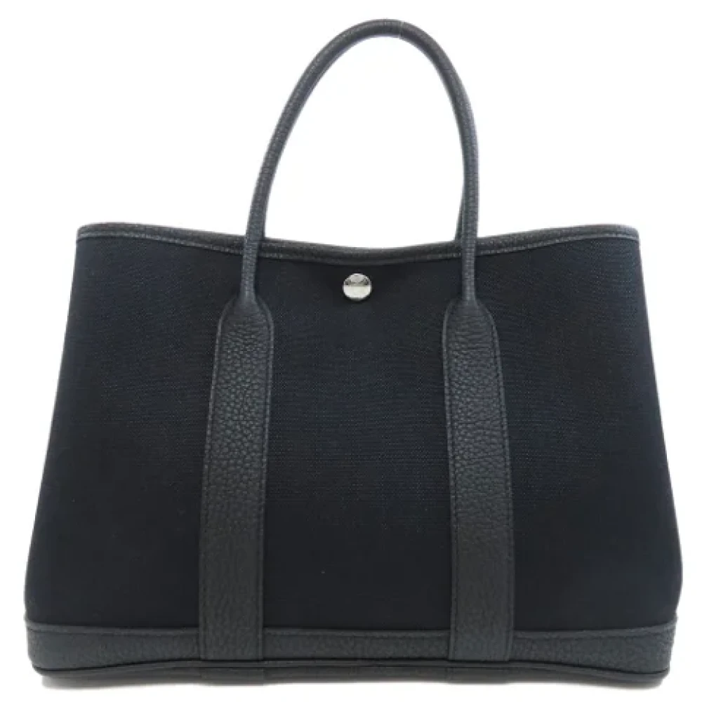 Hermès Vintage Pre-owned Leather totes Black Dames