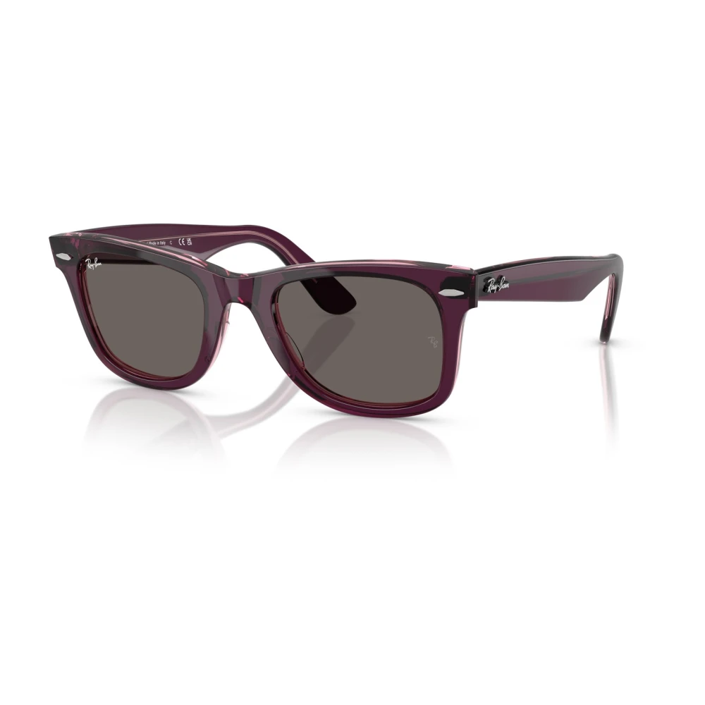 Ray-Ban Purple Sunglasses, Unisex, 50 Mm, Wayfarer