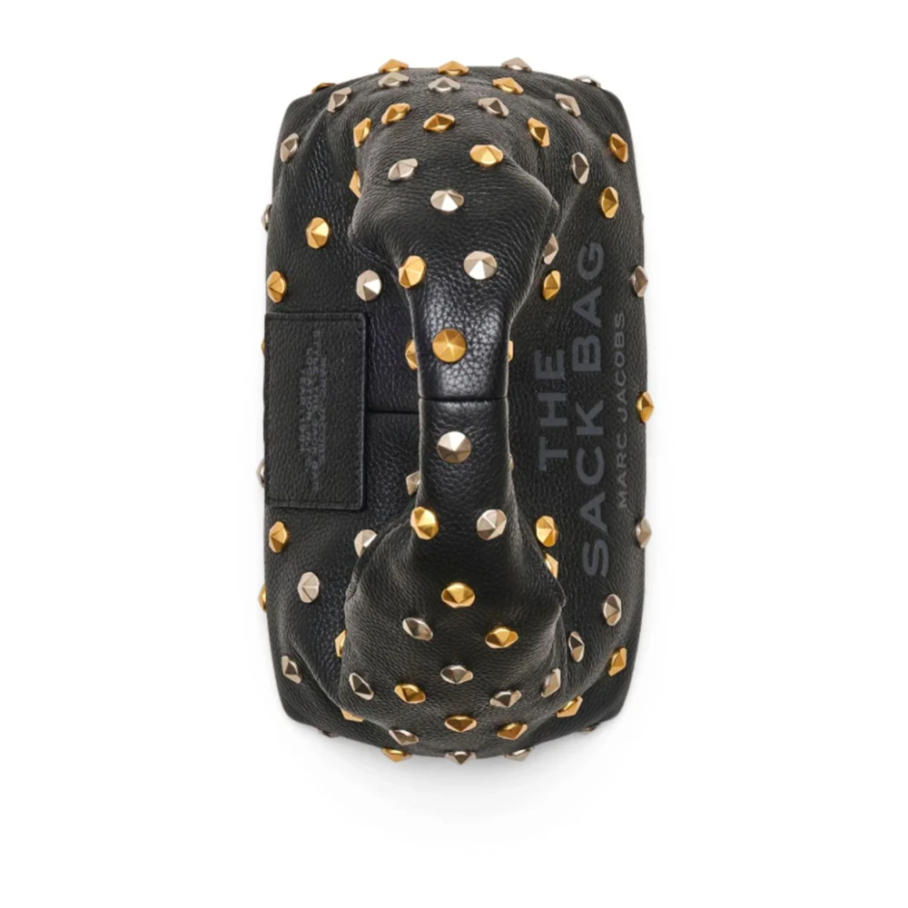 Marc Jacobs Zwarte leren schoudertas met studs Black Dames