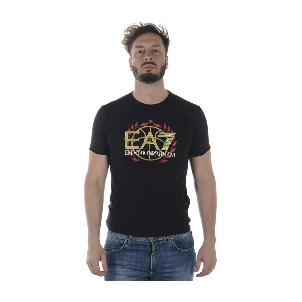 Emporio Armani EA7 Sweatshirt T-Shirt Combo Black, Herr
