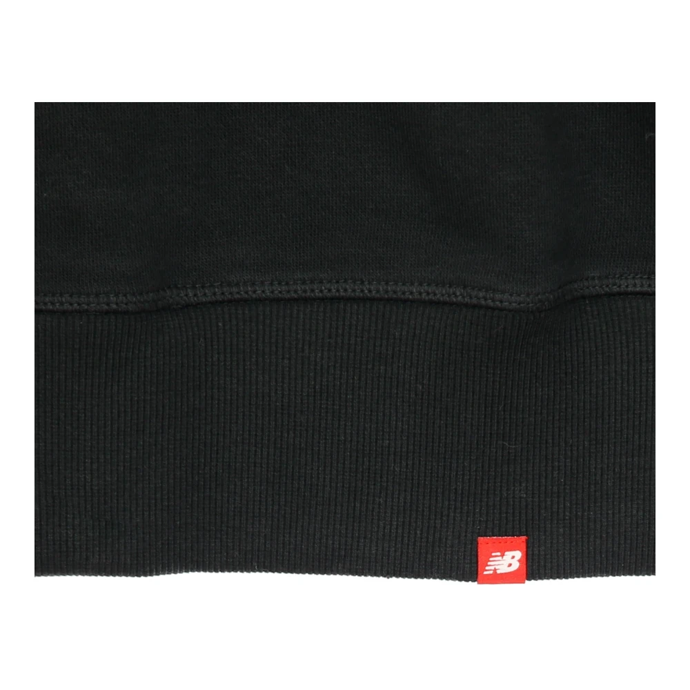 New Balance Lichte Crew Neck Essentials Stacked Logo Sweater Black Heren