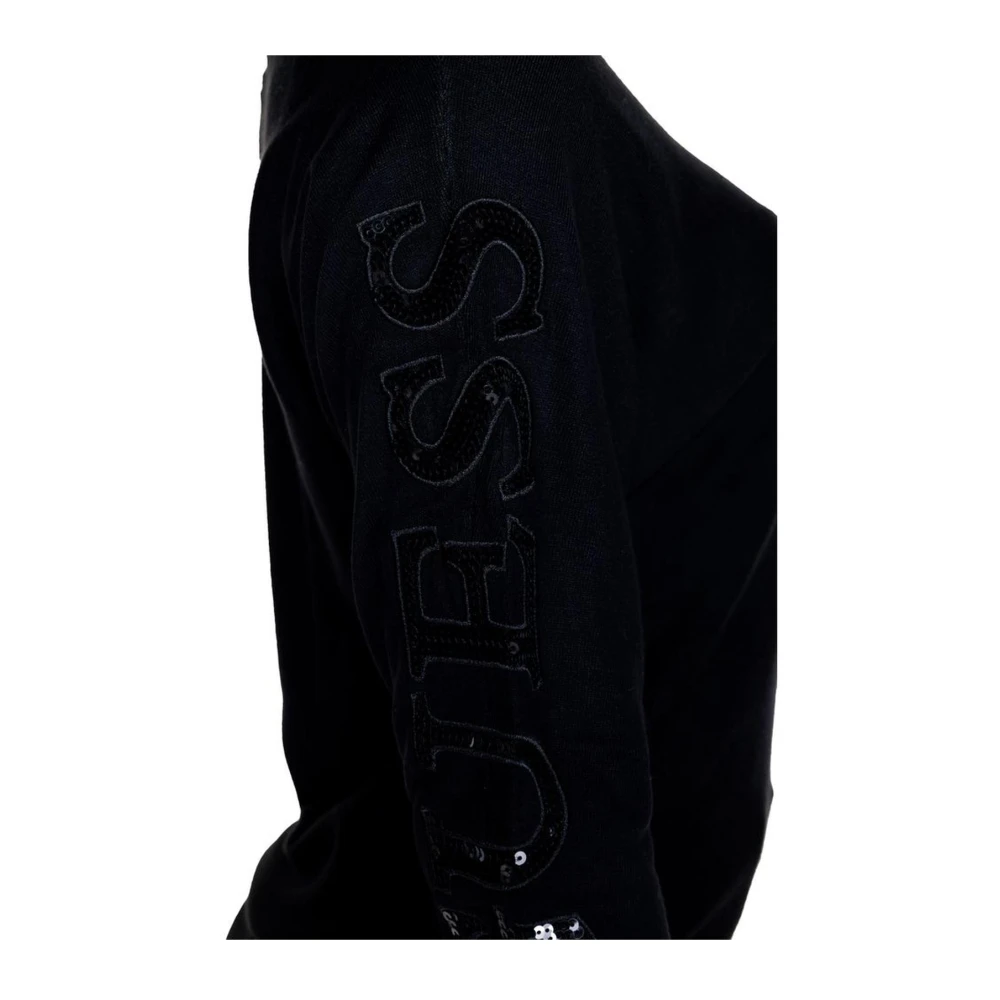 Guess Stretch Viscose Blend Dames Shirt Black Dames