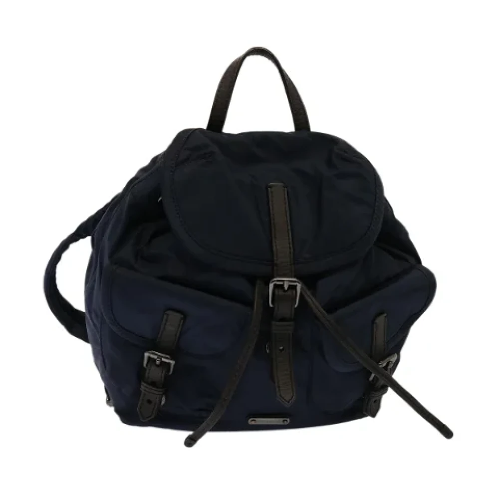 Burberry Vintage Pre-owned Nylon backpacks Blue Dames