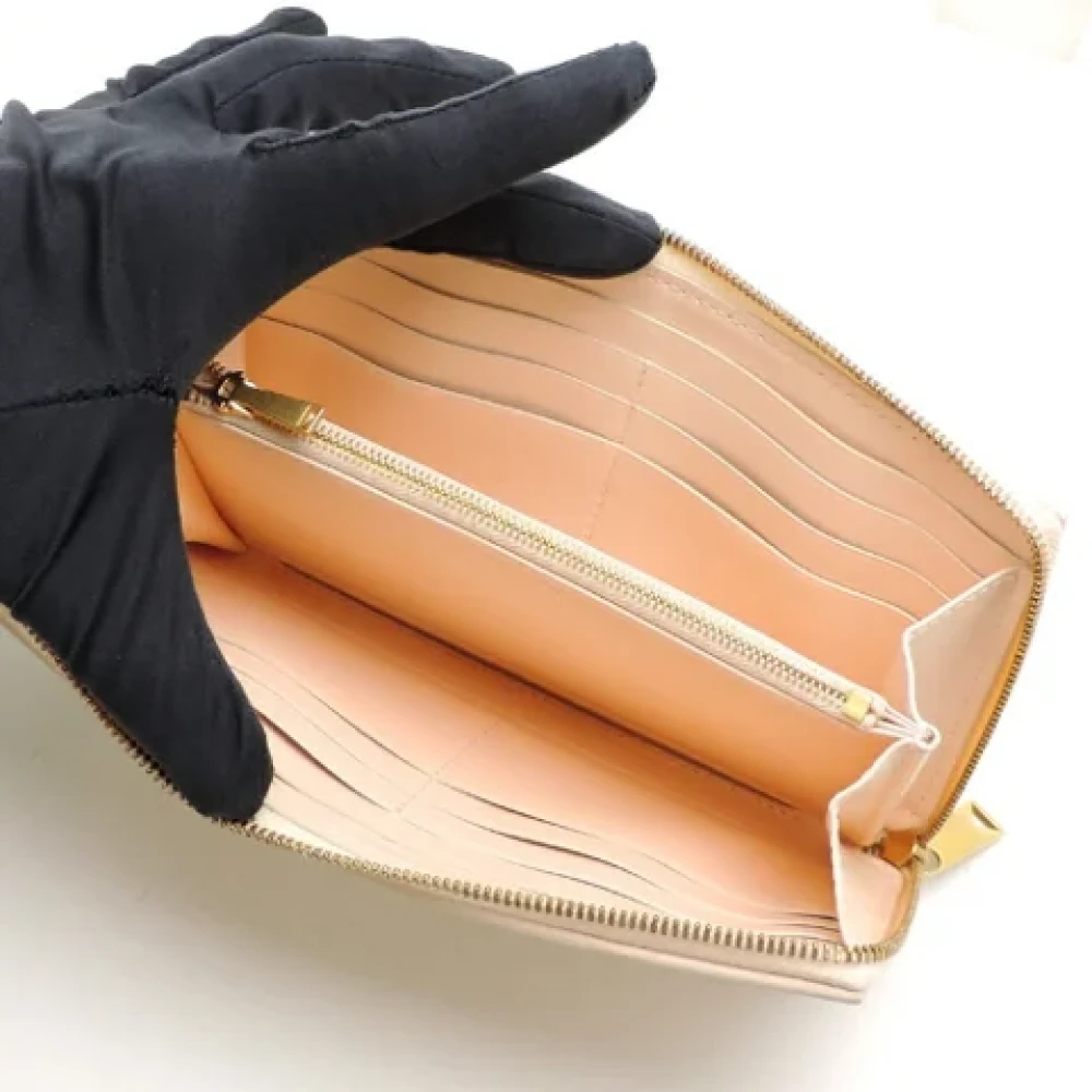 Bottega Veneta Vintage Pre-owned Leather wallets Pink Dames