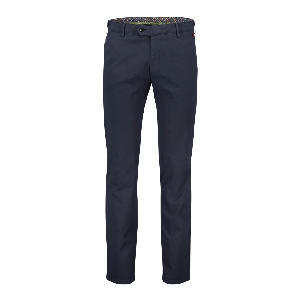 Meyer Blauwe katoenen broek Blue Heren