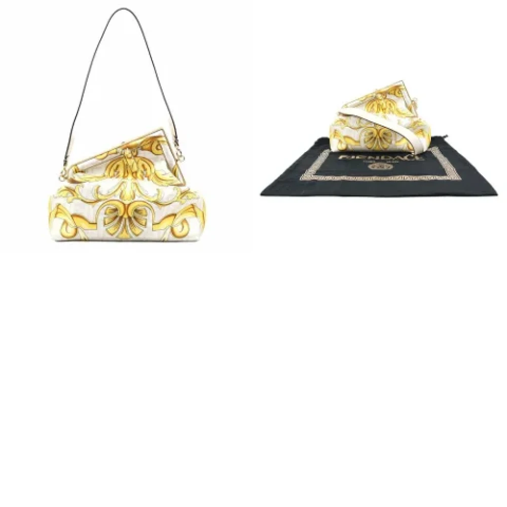 Fendi Vintage Pre-owned Canvas fendi-bags Yellow Dames