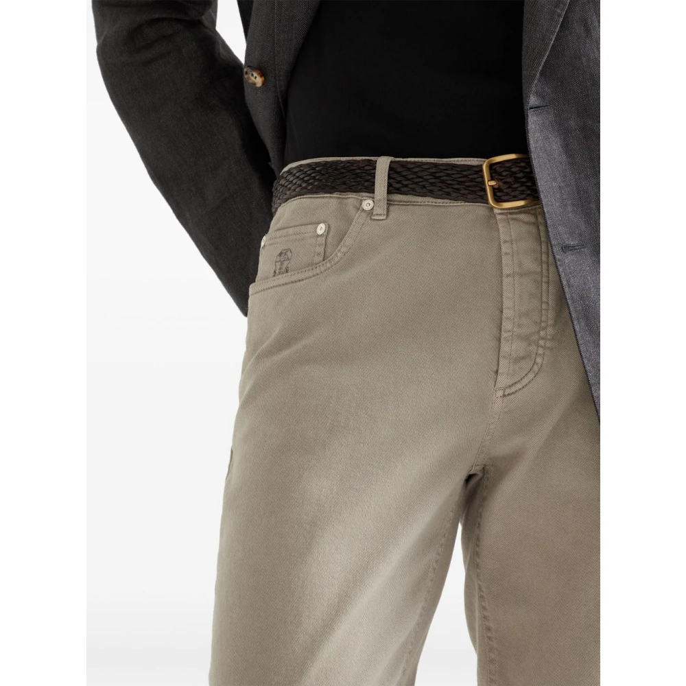 BRUNELLO CUCINELLI Stijlvolle Jeans voor Mannen Gray Heren