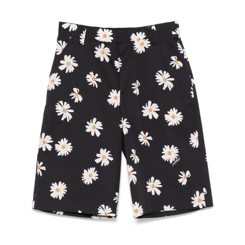 Moschino Zwarte broek met knoopsluiting Black Heren