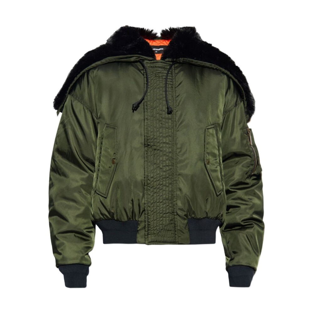 2*7様 Dsquared2 CLASSIC BOMBER JACKET D2ス Dsquared2 - CLASSIC BOMBER JACKET D2 花刺繍スカジャン