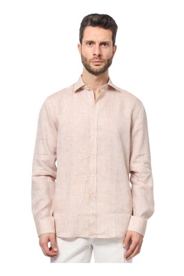 chemise-classique-beige-en-lin