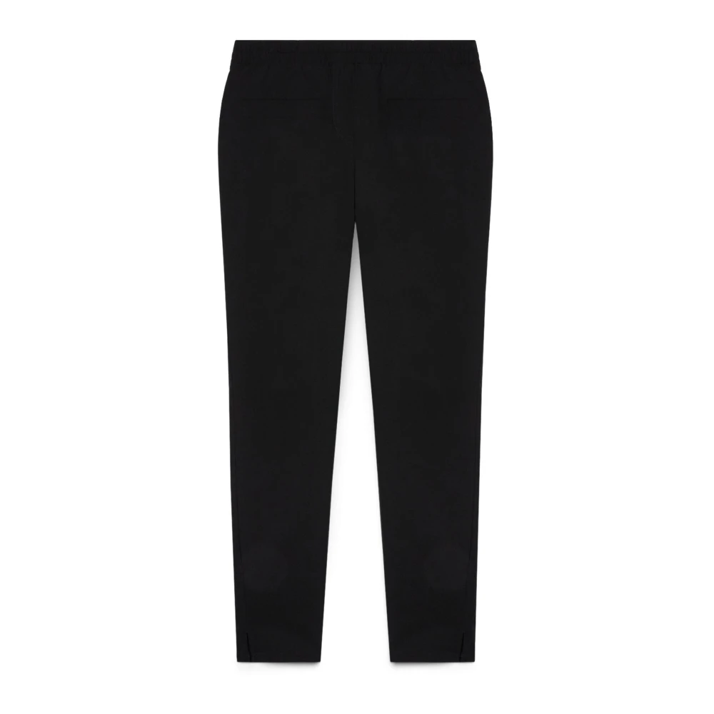 Fiorella Rubino Vrouw Zwart Broeken Dames, L, Nylon, Jeggings Met Elastische Tailleband