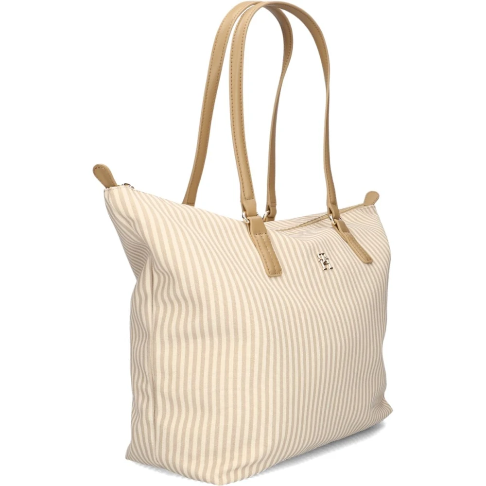 Tommy Hilfiger Beige Poppy Summer Tote Schoudertas Beige Dames