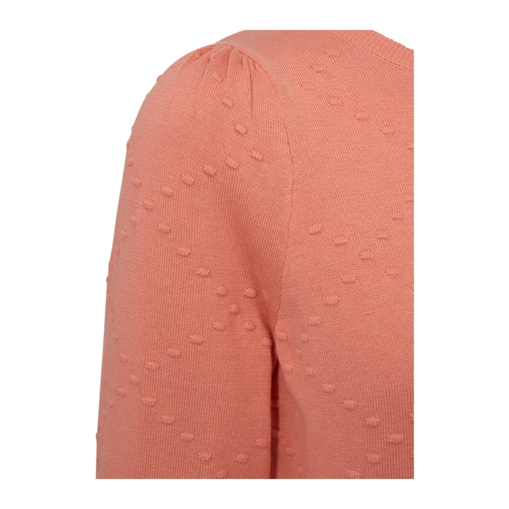 Freequent Koraal Gebreide Trui Red Dames