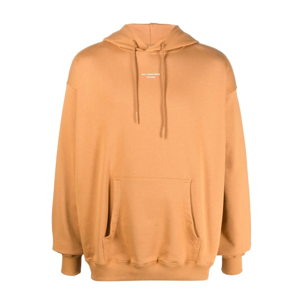 Drole de Monsieur Peach Pocket Hoodie Orange, Herr