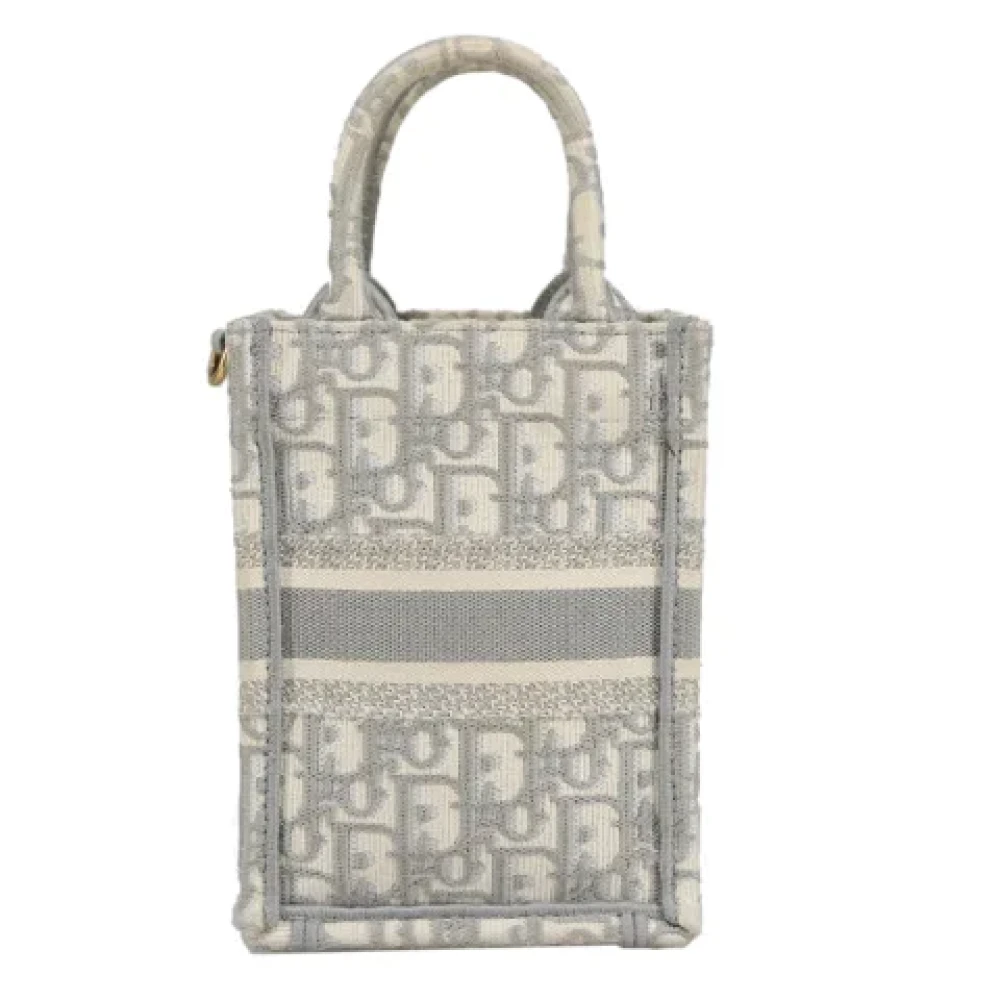 Dior Vintage Pre-owned Canvas totes White Dames