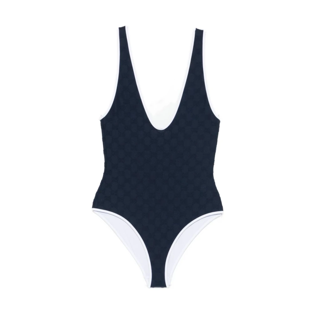 Gucci Women's Blue Gg Swimsuit - Swimsuits - M - Swimwear