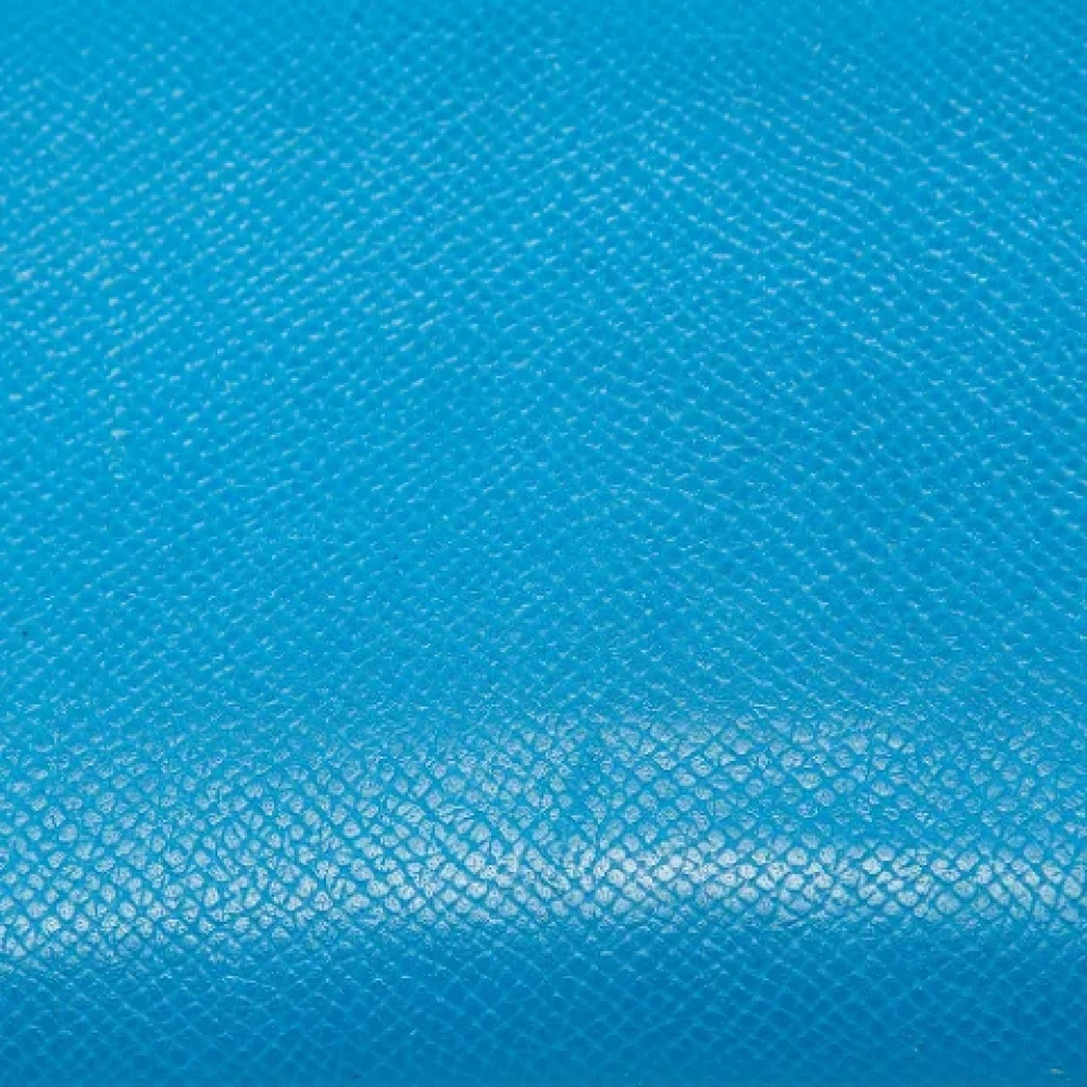 Hermès Vintage Pre-owned Leather wallets Blue Dames