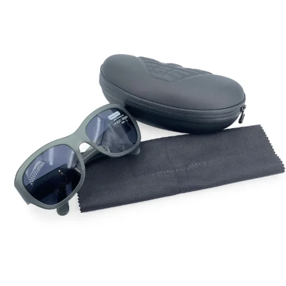 Armani Pre-owned Plastic sunglasses Blue Dames