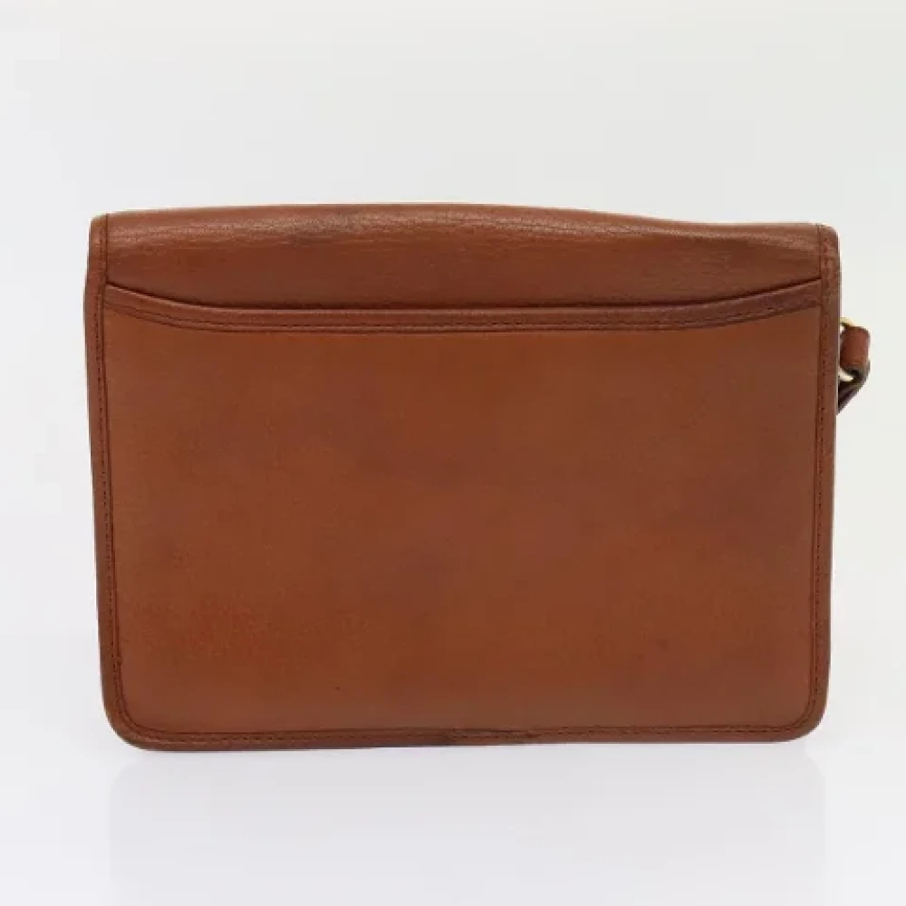 Burberry Vintage Pre-owned Leather clutches Brown Dames