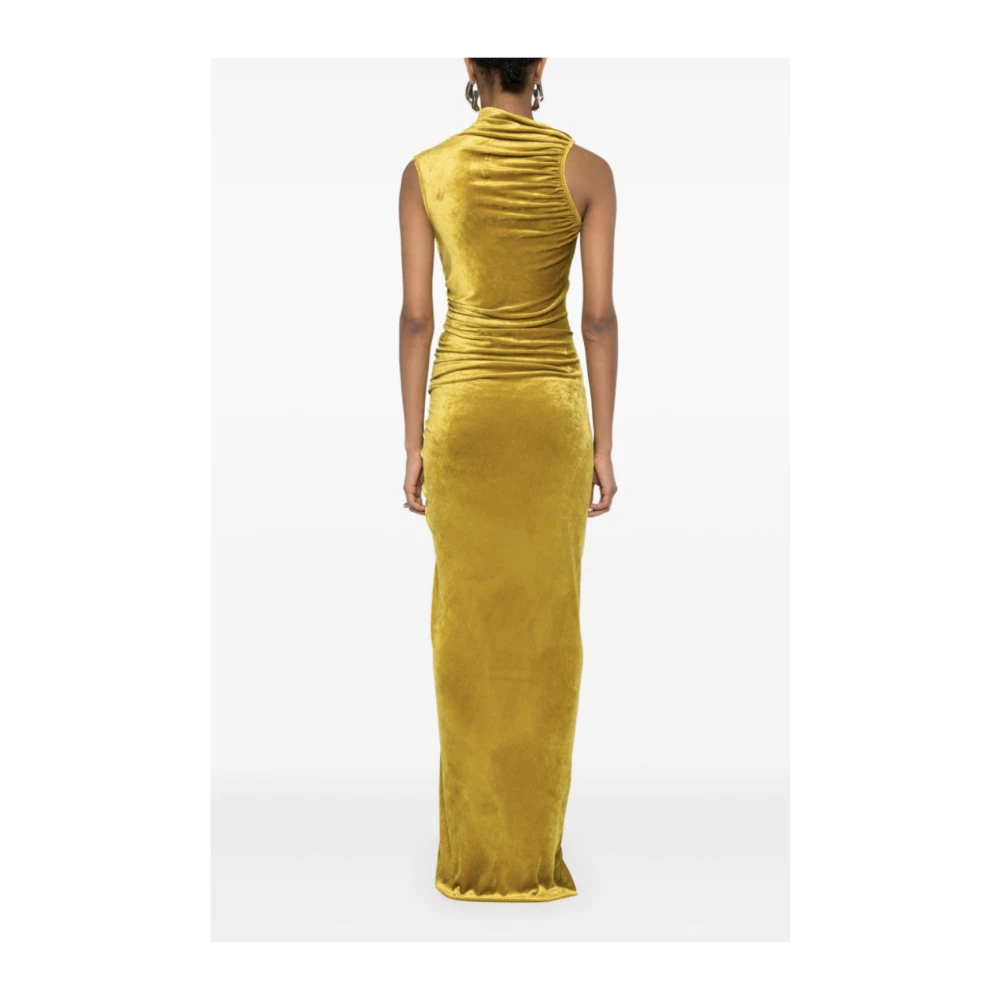 Rick Owens Zuur Jurk Yellow Dames