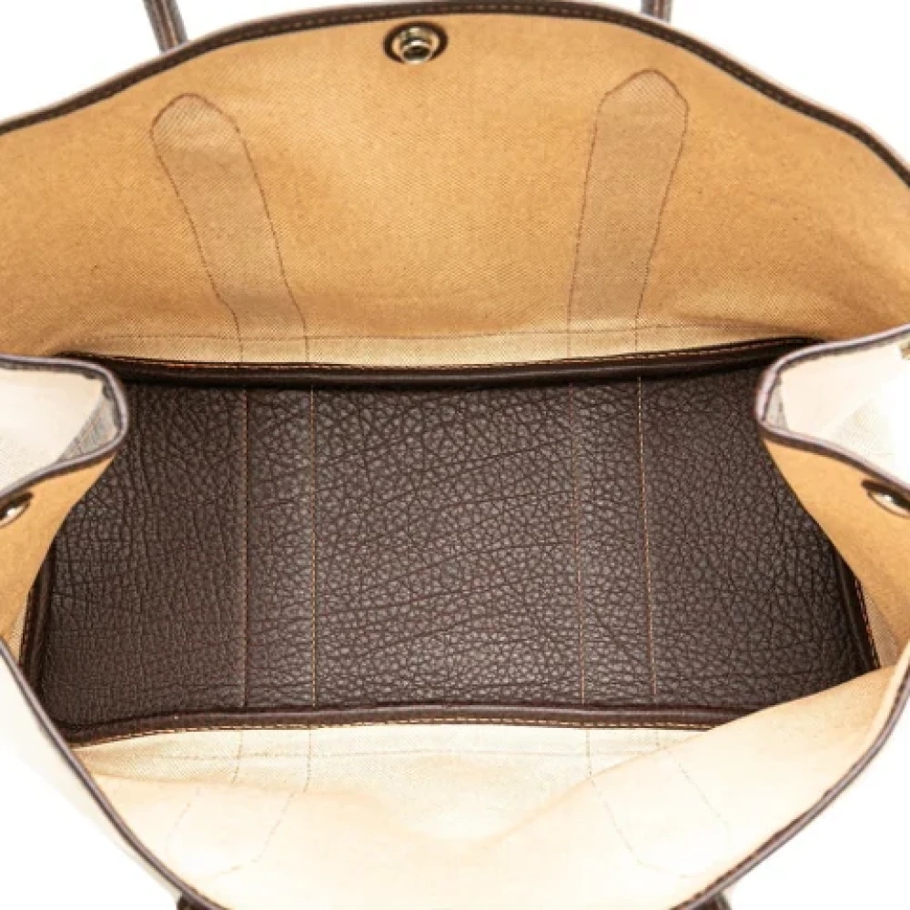 Hermès Vintage Pre-owned Canvas handbags Beige Dames
