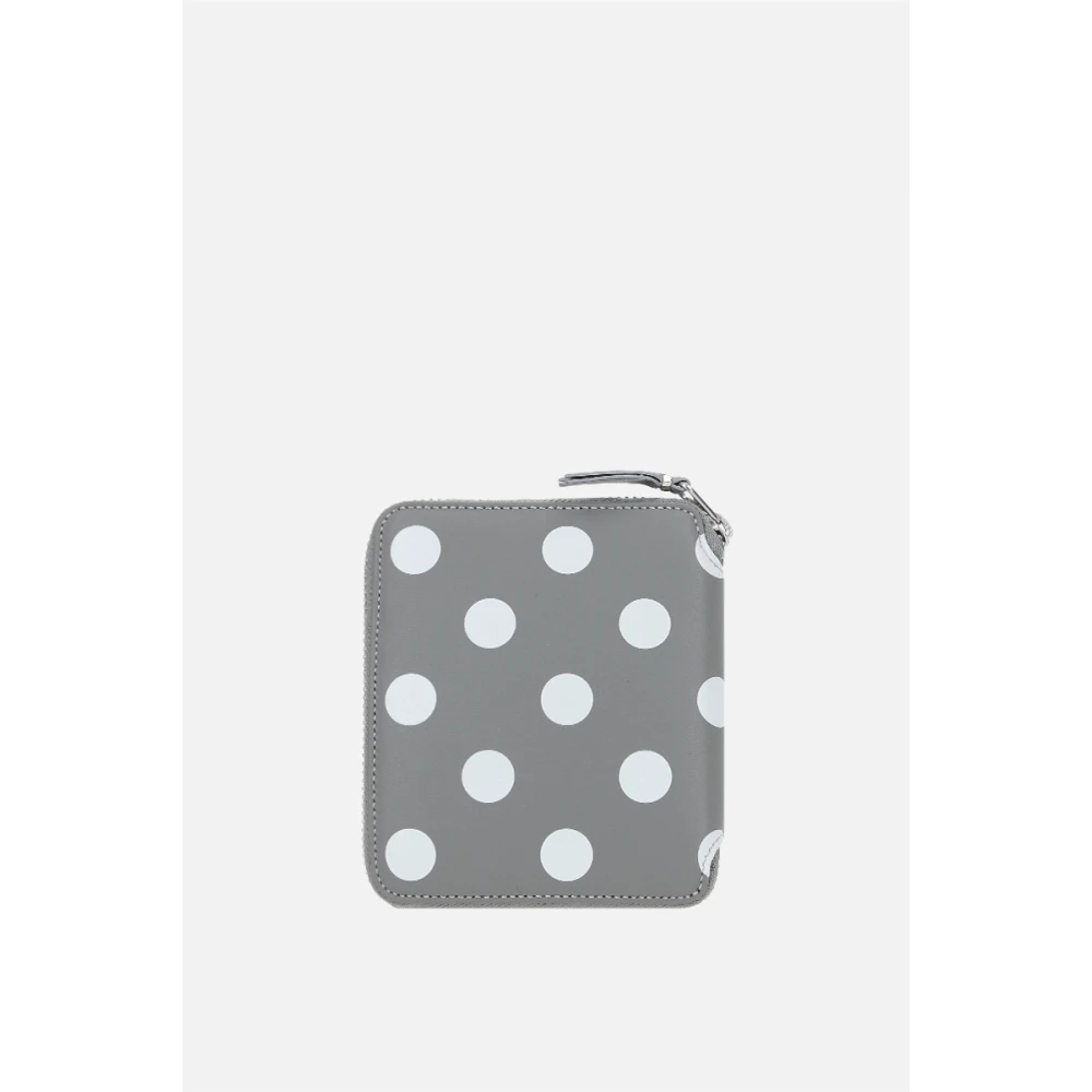 Comme des Garçons Grijze portemonnee met polka dot print Gray Heren