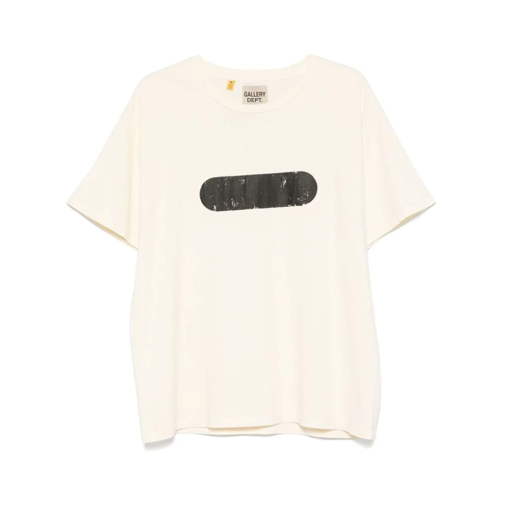 Gallery Dept. Grafische Print Katoenen T-shirt Beige Heren