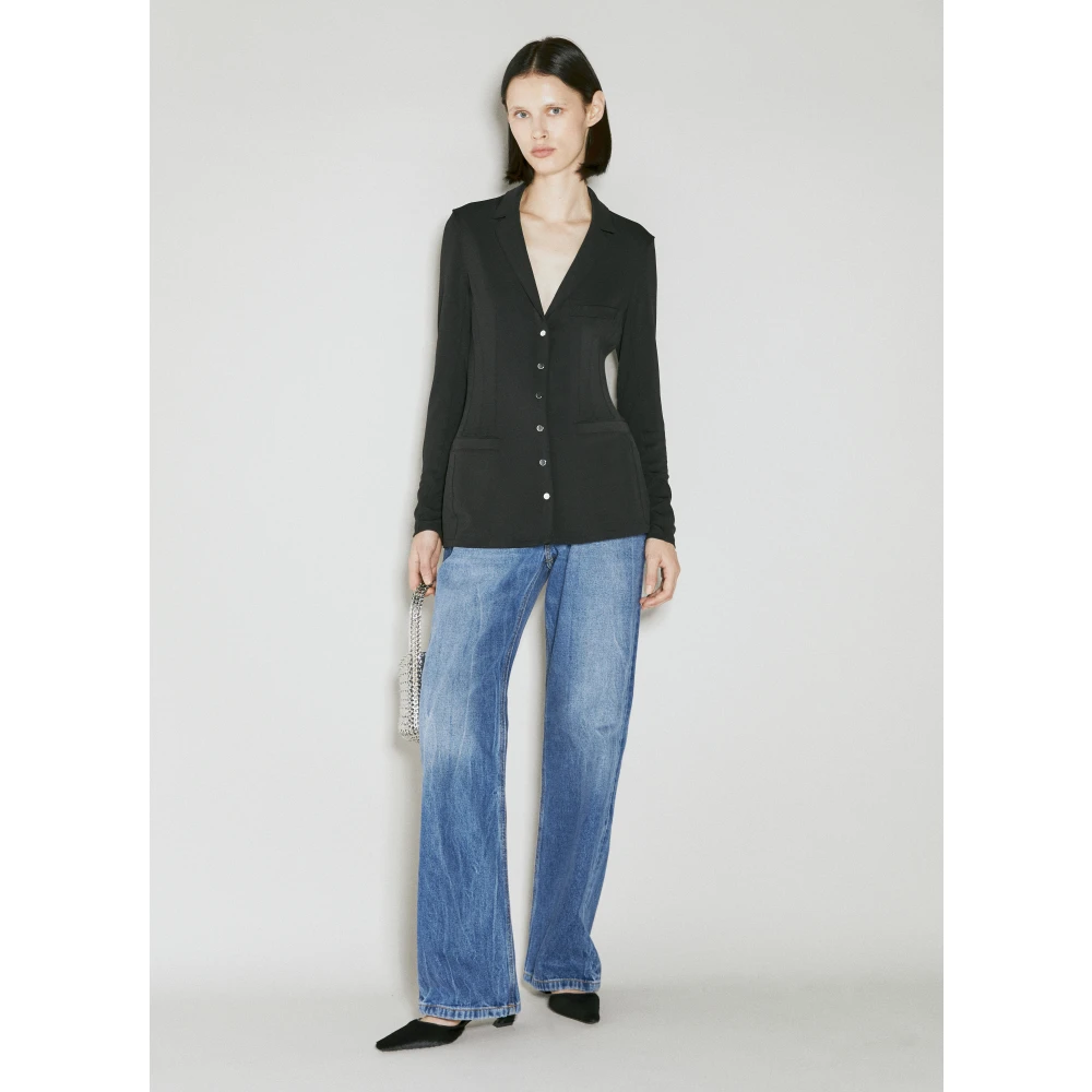 Paco Rabanne Blazer Style Shirt Black Dames
